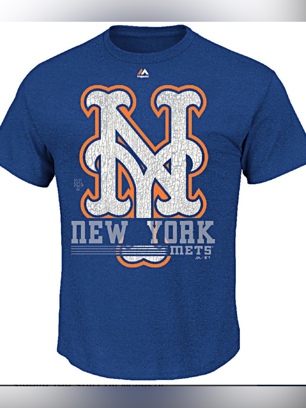 Majestic New York Mets 6th Inning Royal Blue‎ Short Sleeve T-Shirt Size XL